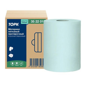 Материал нетканый Tork Advanced, 1 слой, 100 м, бирюзовый (352201)