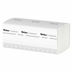 Полотенца бумажные Veiro Professional Comfort, V-сложение, 2 слоя, 200 шт/упак (KV205)
