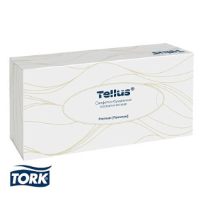 Салфетки для лица Торк Tellus Премиум ультрамягкие, F1, 100 шт/упак, белый (120380)