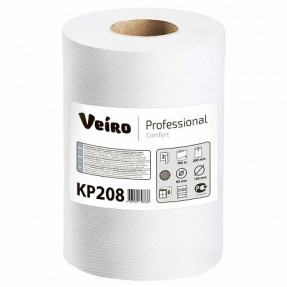 Полотенца бумажные Veiro Professional Comfort в рулонах с центральной вытяжкой, 100 м, 2 слоя (KP208)