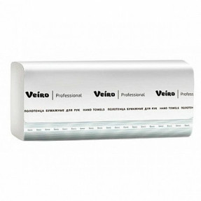 Полотенца бумажные Veiro Professional Basic, V-сложение, 1 слой, 250 шт/упак (KV104)