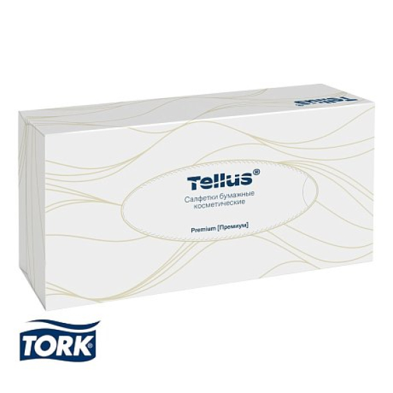 Салфетки для лица Торк Tellus Премиум ультрамягкие, F1, 100 шт/упак, белый (120380)